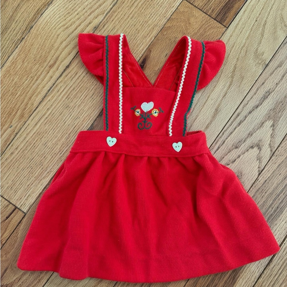 Vintage 12 mo Carters Overall Dress